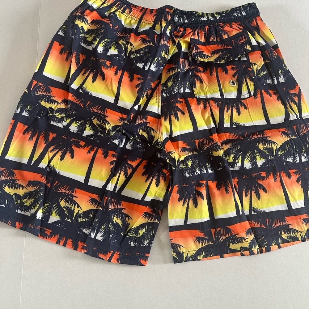 Sunset Palm Tree Swim Trunks - Picture 4 of 5